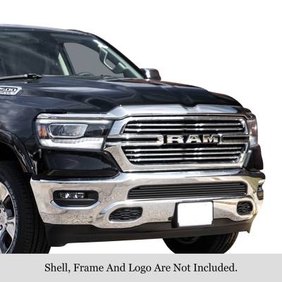 APS - APS Stainless Billet Bumper Grille Black for 19-24 Ram 1500 GR04FEJ31J