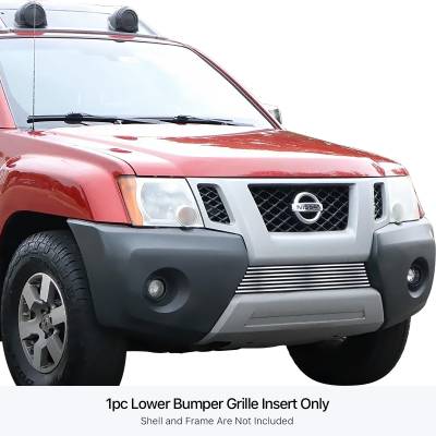 APS - APS Stainless Billet Bumper Grille-Polish for 09-12 Nissan Xterra GR14FEE75S