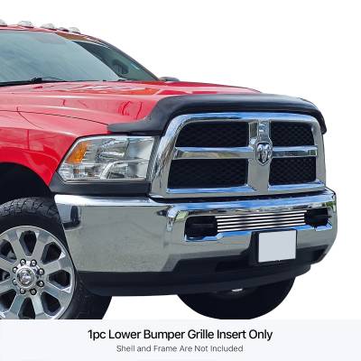 APS - APS Stainless Billet Bumper Grille-Polish for 10-18 Ram 2500/3500 GR04FFC32S