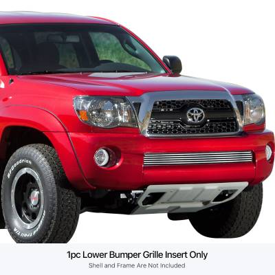 APS - APS Stainless Billet Bumper Grille-Polish for 05-11 Toyota Tacoma GR20HED61S