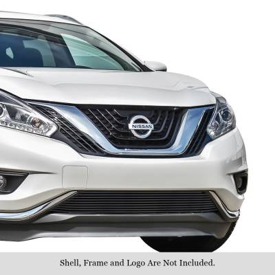 APS - APS Stainless Billet Bumper Grille Black for 15-18 Nissan Murano GR14FFC92J