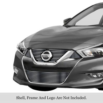 APS - APS Stainless Billet Grille-Polish for 15-18 Nissan Maxima GR14FFC98S