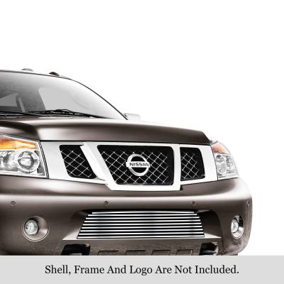 APS - APS Stainless Billet Bumper Grille-Polish for 08-15 Nissan Armada GR14FFE08S