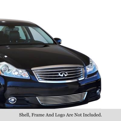 APS - APS Stainless Billet Bumper Grille-Polish for 08-10 M35/M45 GR14FFI58S