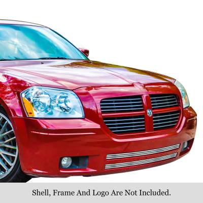 APS - APS Stainless Billet Bumper Grille-Polish for 05-07 Dodge Magnum GR04HEJ36S