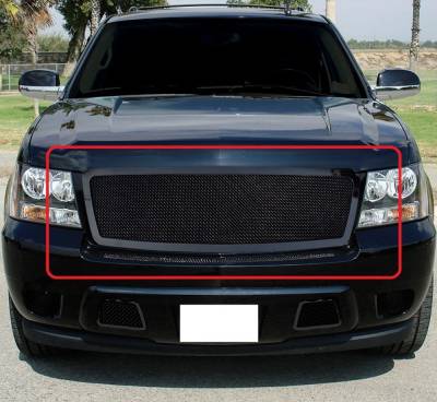 APS - APS Wire Mesh Grille Black 07-14 Tahoe/Suburban/Avalanche GR03GEB28H