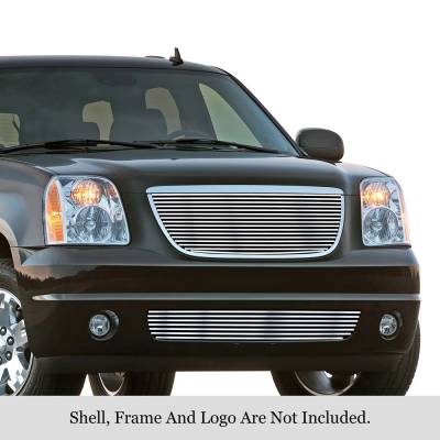 APS - APS Stainless Billet Grille-Polish 07-14 GMC Yukon GR07FGH51S