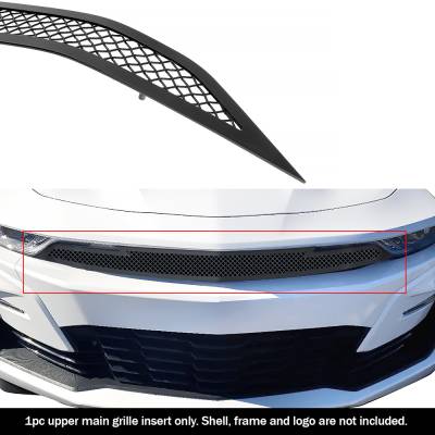 APS - APS Wire Mesh Grille Black 19-24 Chevrolet Camaro 1SS/2SS GR03GEJ91H