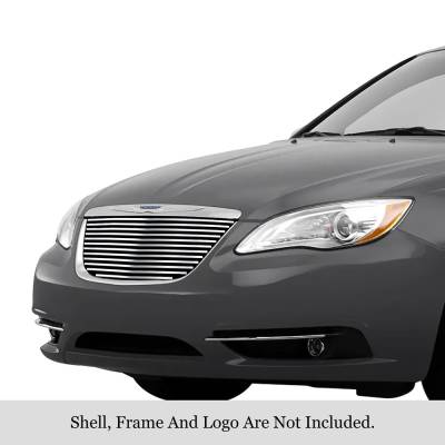 APS - APS Stainless Billet Grille-Polish for 11-14 Chrysler 200 GR18HFH72S