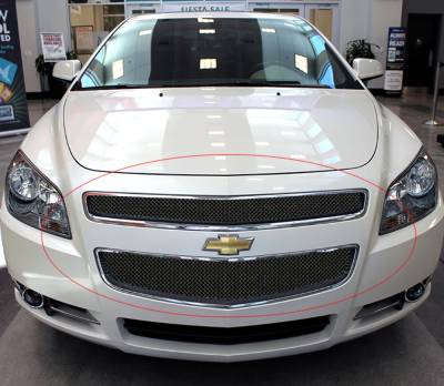 APS - APS Wire Mesh Grille Black 08-12 Chevrolet Malibu GR03GFG80G