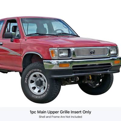 APS - APS Stainless Billet Grille-Polish for 92-94 Toyota Pickup 4WD GR20FEA42S