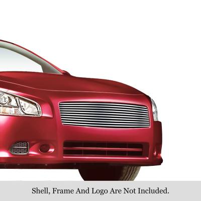 APS - APS Stainless Billet Grille-Polish for 09-14 Nissan Maxima GR14HEB18S
