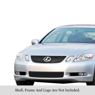 APS - APS Stainless Billet Bumper Grille Black for 05-07 Lexus GS-Series GR20FED54J