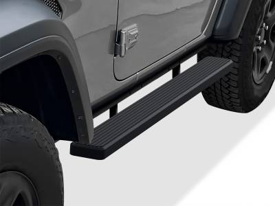 APS - APS iStep 6" Running Boards Black for 18-25 Wrangler JL 2dr IB10FAA6H