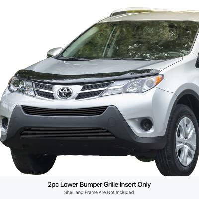 APS - APS Stainless Billet Bumper Grille Black for 13-15 Toyota RAV4 GR20FEE82J
