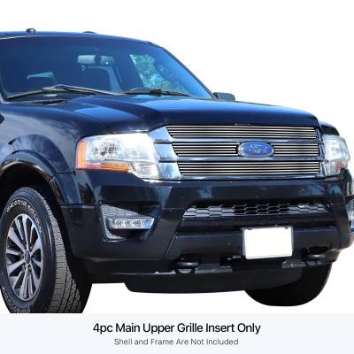 APS - APS Stainless Billet Grille-Polish 15-17 Ford Expedition GR06FEB97S