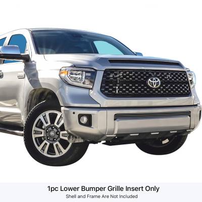 APS - APS Stainless Billet Bumper Grille Black for 14-21 Toyota Tundra GR20FEI88J