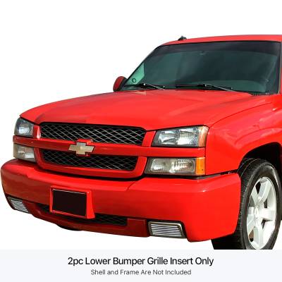 APS - APS Stainless Billet Bumper Grille-Polish Silverado 1500 SS GR03HEC05S