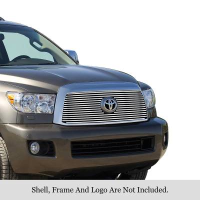 APS - APS Stainless Billet Grille-Polish for 08-17 Toyota Sequoia GR20FFE53S