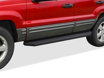 APS - APS H-Series Running Boards Black for 99-04 Grand Cherokee Laredo IB10RIF1H