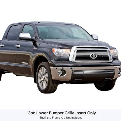 APS - APS Stainless Billet Bumper Grille-Polish for 10-13 Toyota Tundra GR20FFG19S