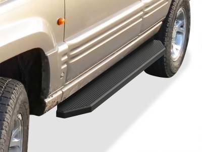 APS - APS H-Series Running Boards Black for 93-98 Grand Cherokee Laredo IB10RIF2H