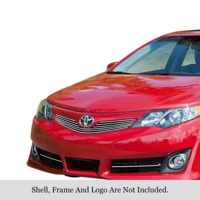 APS - APS Stainless Billet Grille-Polish for 12-14 Toyota Camry SE GR20FFI33S