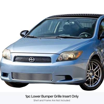 APS - APS Stainless Billet Bumper Grille-Polish for 05-10 Scion TC GR20FFJ19S