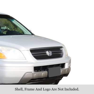 APS - APS Stainless Billet Grille Black 03-05 Honda Pilot GR08FGA05J