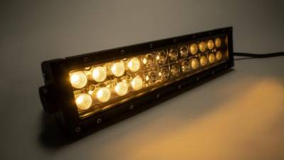 Southern Truck - Southern Truck 77015 12.0" Amber/White LED Light Bar Double Row Straight Combo F