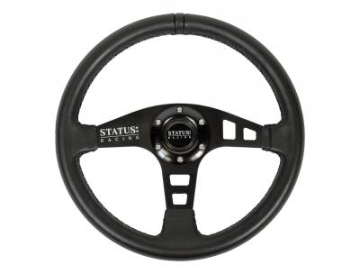 PRP - PRP SRG160 Flat Leather Steering Wheel 13" Diameter Black