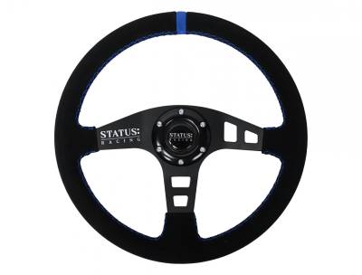 PRP - PRP SRG151 Flat Suede Steering Wheel 13" Diameter Blue