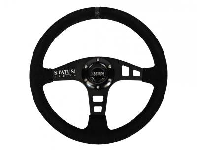 PRP - PRP SRG150 Flat Suede Steering Wheel 13" Diameter Black
