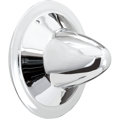 Wheel Vintiques - Wheel Vintiques 1025 7" Bullet 5.5" Tall Chrome Cap