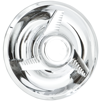 Wheel Vintiques - Wheel Vintiques 1019-C-1R 7" RH Fluted Swept Knock-Off Chrome Cap