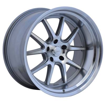 Rocket Racing Wheels - Rocket Racing Wheels TTR19-217355 Attack 20x10 5x5.0 5.5" BS Titanium/Machined