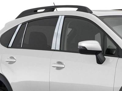 Quality Automotive Accessories - QAA PP13427 8Pc Stainless Steel Pillar Trim for 2012-2016 Subaru Impreza