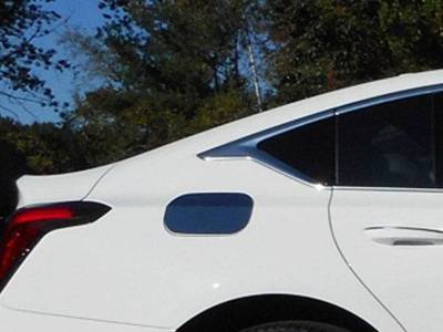 Quality Automotive Accessories - QAA GC60235 1Pc Stainless Gas Cap Door Trim for 2020-2025 Cadillac CT5