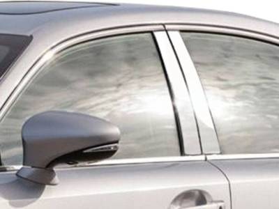 Quality Automotive Accessories - QAA PP14102 4Pc Stainless Steel Pillar Trim for 14-20 Lexus IS