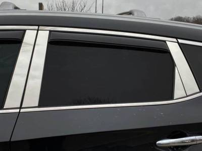 Quality Automotive Accessories - QAA PP15592 8Pc Stainless Steel Pillar Trim for 2015-2024 Nissan Murano