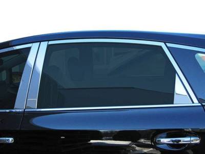 Quality Automotive Accessories - QAA PP12701 6Pc Stainless Steel Pillar Trim for 2012-2017 Toyota Prius V