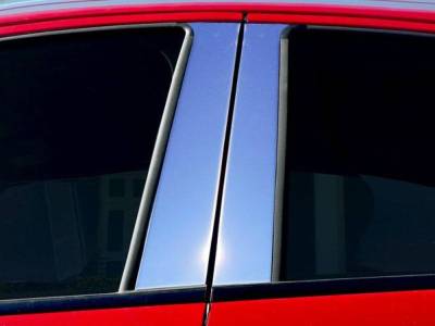 Quality Automotive Accessories - QAA PP16255 4Pc Stainless Steel Pillar Trim for 2016-2022 Honda HR-V