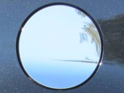 Quality Automotive Accessories - QAA GC12705 1Pc Stainless Gas Cap Door Trim for 2012-2019 Toyota Prius C