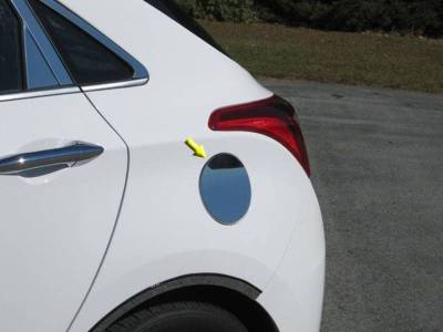 Quality Automotive Accessories - QAA GC13345 1Pc Stainless Gas Cap Door Trim for 2013-2017 Hyundai Elantra