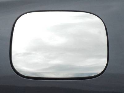 Quality Automotive Accessories - QAA GC16260 1Pc Stainless Gas Cap Door Trim for 2016-2022 Honda Pilot