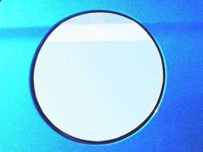 Quality Automotive Accessories - QAA GC17340 1Pc Stainless Gas Cap Door Trim for 2017-2020 Hyundai Elantra