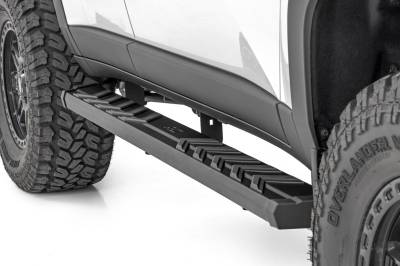 Rough Country Suspension Systems - Rough Country BA2 Side Step Bars Black for 24-25 Land Cruiser 41014