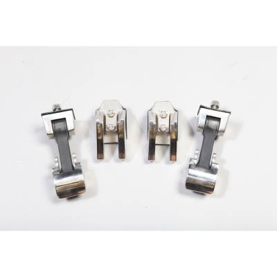 Rugged Ridge - Rugged Ridge 11116.06 Hood Catch Set Stainless Steel for Wrangler JK