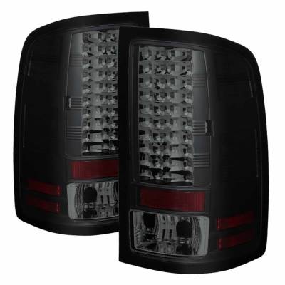 Spyder Auto - Spyder Auto 5078186 Black/Smoke LED Taillights for 07-13 GMC Sierra