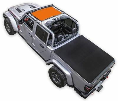 SpiderWebShade - SpiderWebShade Mesh Bikini Top-Orange for Gladiator SWS-SHDKNI-01-JT-ORG